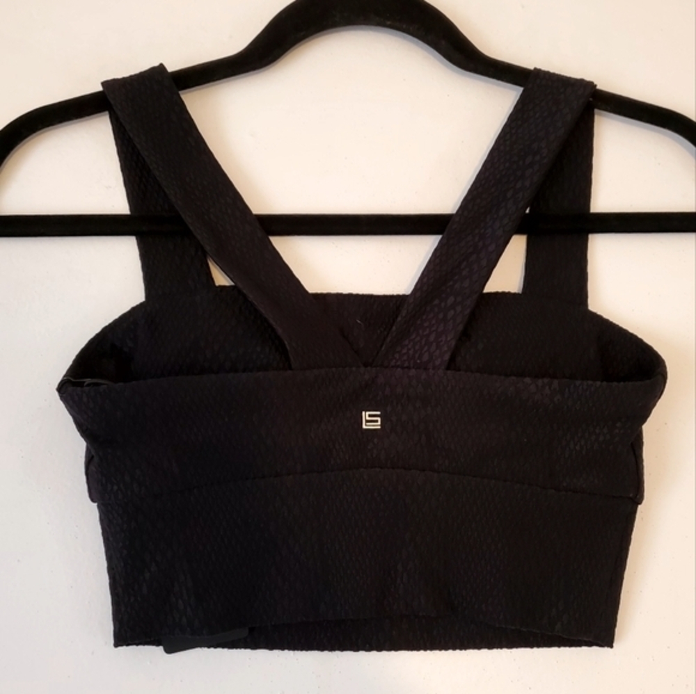 Lanston Sport Bra Bralette Snakeskin Detail Lightly Padded Size XS NWT - Picture 7 of 8